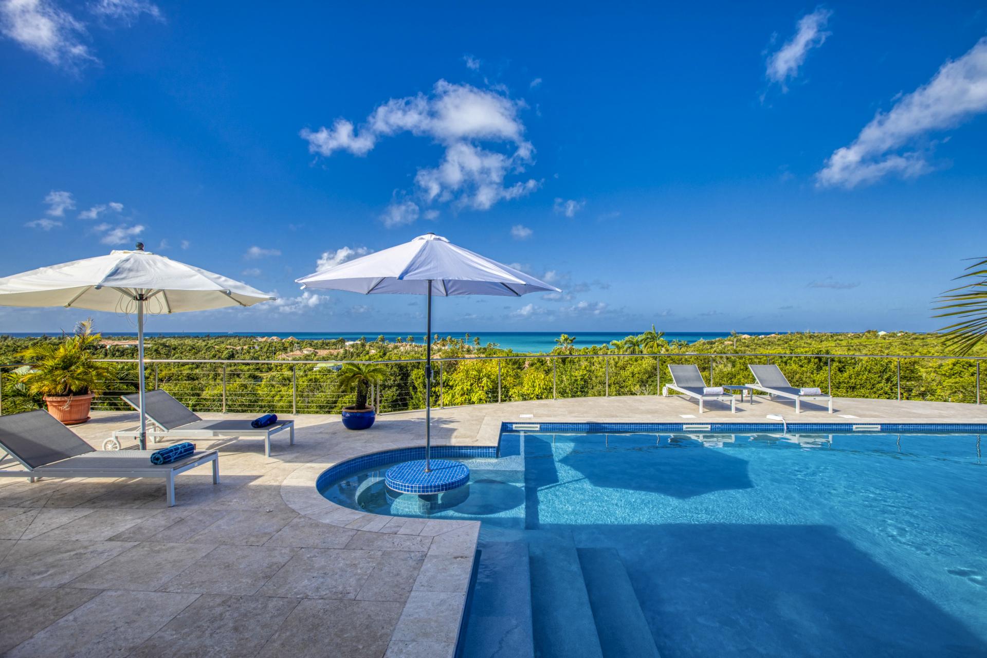 Location villa Saint Martin Terres Basses - villa 4 chambres 8 personnes - A 300m de la plage de Baie aux Prunes - Piscine et Vue mer